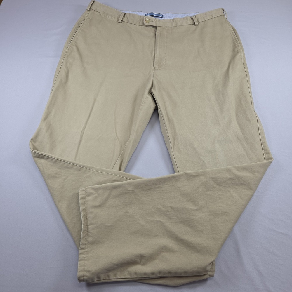 Peter Millar Raleigh Washed Pima Cotton Chinos Men's Size 38 Khaki Twill Pants